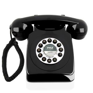 Pyle Vintage Land-Line Home Phone PPRETRO25BK