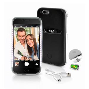 Lite-Me Selfie LED Lighted iPhone Case SLIP201BK